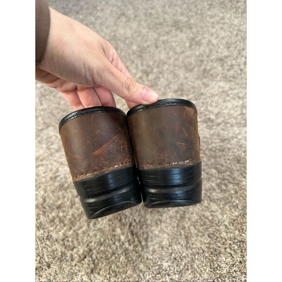 Dansko Professional Leather Clog Brown Slip on Shoes Work Women’s 40 (9-9.5) - Picture 7 of 10